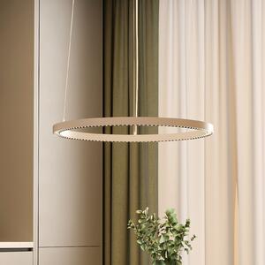 Molto Luce Lampă suspendată LED PERFORA PRO M, Ø 66 cm, albă, DALI up/down, CCT, reglabil, Alb, Camera de zi / sufragerie, Aluminiu, Modern