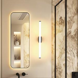 Molto Luce Aplică de perete LED VINA S, negru, lățime 40 cm, IP44, CCT, Negru, Baie, Aluminiu, Modern