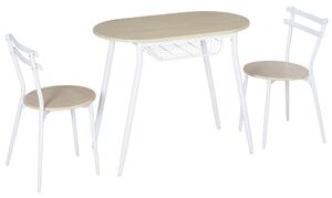 Set de masa cu scaune HOMCO , masa din MDF, masa de bucatarie | Aosom RO
