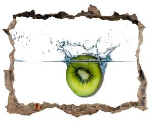 Fototapet 3D gaură în perete Fructele sub apa