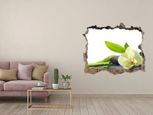 Fototapet un zid spart cu priveliște Orhidee