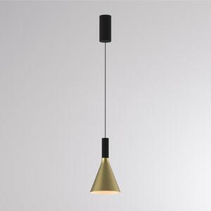 Molto Luce Lampă suspendată LED LORA I, alamă, Ø 15 cm, dimabilă, 40°, CCT, reglabil, Auriu / Alamă, Camera de zi / sufragerie, Metal, Modern