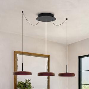 Molto Luce Lampă suspendată LED LORA III, negru, Ø 36 cm, dimabilă, 40° CCT, reglabil, Negru, Camera de zi / sufragerie, Metal, Modern