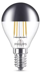 Bec LED 4W Filament Top-Mirrored Crown (397lm) E14 - Philips