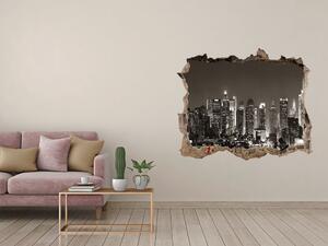 Fototapet un zid spart cu priveliște Manhattan new york city