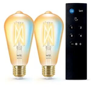 Becuri Smart TW Amb. 8W 2200-6500K Edison Gold E27 & Remote - WiZ