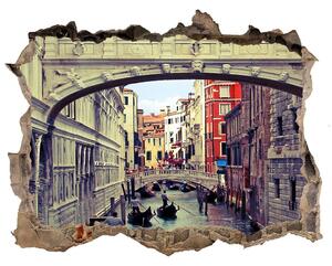 Autocolant 3D gaura cu priveliște Veneția, italia