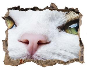 Autocolant 3D gaura cu priveliște Ochi de pisica lui green