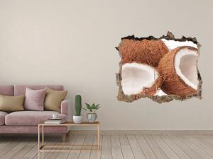 Autocolant de perete gaură 3D Furnir de nucă de cocos