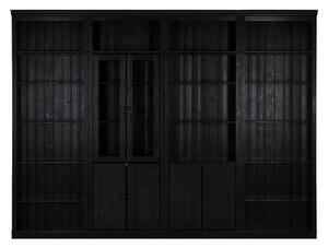 Bibliotecă maro din lemn de pin 370x223 cm Anita – Støraa