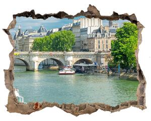 Autocolant gaură 3D Seine din paris