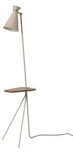 Cone Lampadar w/Masă Pure Cashmere/Teak - Warm Nordic