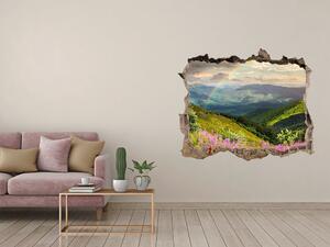 Autocolant de perete gaură 3D Peisaj montan