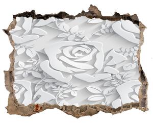 Autocolant 3D gaura cu priveliște Model de trandafiri