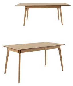 Masă de dining extensibilă Skolle, stejar natural (150–200x80 cm)