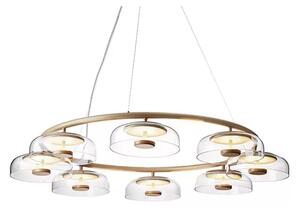 Blossi 8 Candelabru Nordic Gold/Clear - Nuura