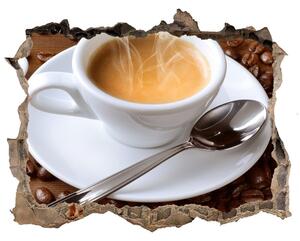 Autocolant 3D gaura cu priveliște Cafea aromatică
