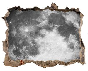 Autocolant 3D gaura cu priveliște Lună