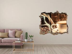 Autocolant de perete gaură 3D Cafea aromatică