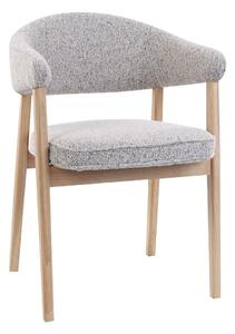Scaun de dining Gabi, gri/stejar natural