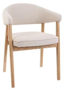Scaun de dining Gabi, bej/stejar natural