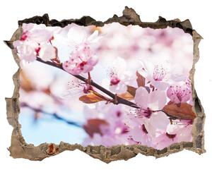 Autocolant 3D gaura cu priveliște Flori de cireș