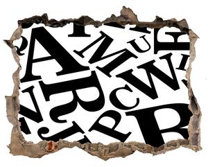 Autocolant autoadeziv gaură Sticker cu alfabet