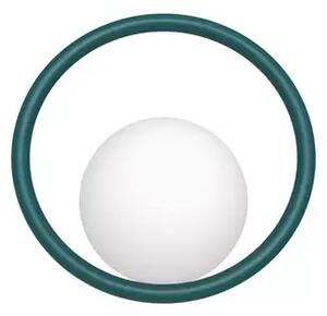 Hula Hoop Aplică de Perete HW Peacock Green - Swedish Ninja