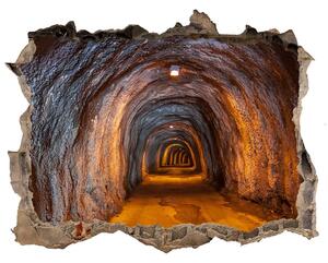 Autocolant 3D gaura cu priveliște Tunel subteran
