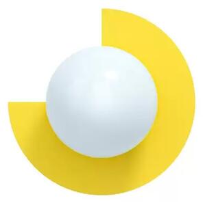Candy Big Circle 270 L Aplică de Perete Sunshine Yellow - Swedish Ninja