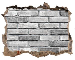 Autocolant un zid spart cu priveliște Zid de cărămidă