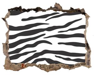 Fototapet 3D gaură în perete Fundal zebra