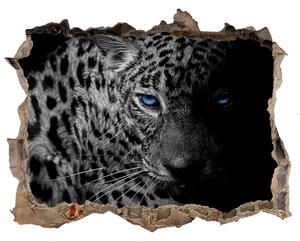 Dziura 3d foto tapeta naklejka Leopard