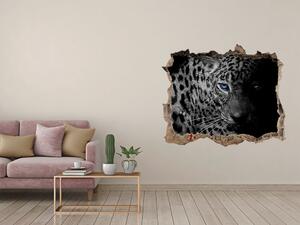 Dziura 3d foto tapeta naklejka Leopard