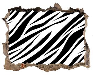 Samoprzylepna dziura ścienna 3D Fundal zebra