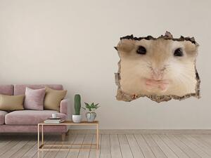 Autocolant un zid spart cu priveliște Hamster