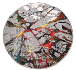 Covor Modern, Kolibri Abstract, 11187, Multicolor, Rotund, 100x100 cm , 2200 gr mp