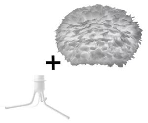 Eos Large Lampadar cu Mini Base Grey/White - UMAGE