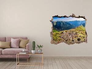Autocolant 3D gaura cu priveliște Panorama de munte