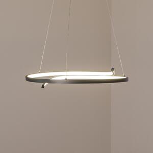 Milagro Lighting Lampă suspendată LED Lorenzo, metal, negru, 4.000 K, Negru, Camera de zi / sufragerie, Metal, Modern