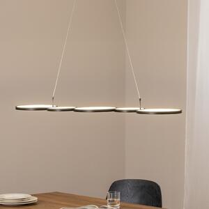 Milagro Lighting Lampă suspendată LED Olympia, metal, negru, 4.000 K, Negru, Camera de zi / sufragerie, Metal, Modern