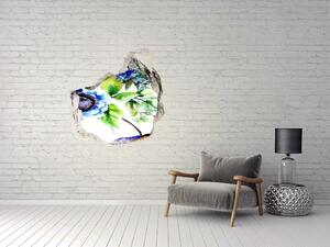 Fototapet 3D gaură în perete Flori de primăvară