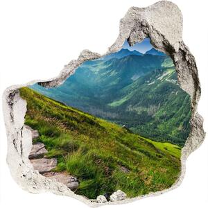 Autocolant un zid spart cu priveliște Cale în Munții Tatra