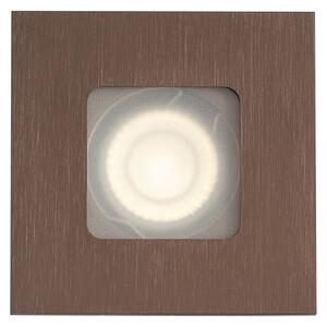 Set de 6 spoturi încastrate moderne bronz închis pătrat IP44 - Qure