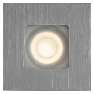Set de 6 spoturi încastrate moderne Gunmetal pătrate IP44 - Qure