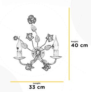 ONLI - Aplica de perete CAROLINA 2xE14/6W/230V bronz