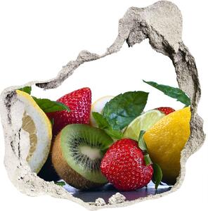 Autocolant 3D gaura cu priveliște Fructe si legume