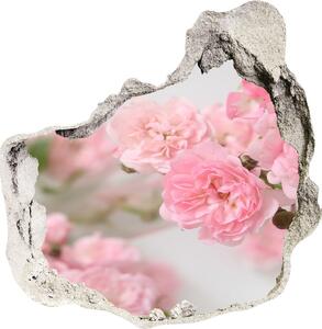 Autocolant de perete gaură 3D trandafiri sălbatici