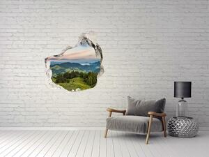 Autocolant 3D gaura cu priveliște Panorama Pieniny