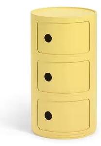 Componibili Bio 3 Masă Laterală Yellow - Kartell